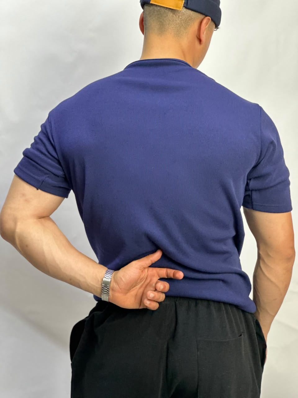 Henley T-shirt Bleu