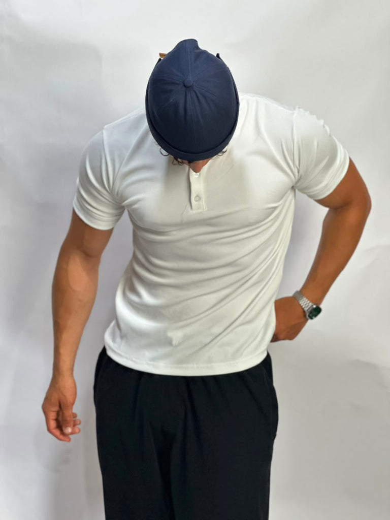 White Henley T-shirt