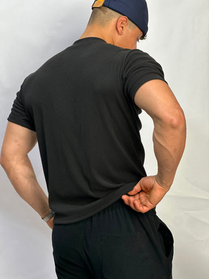 Henley T-shirt Noir