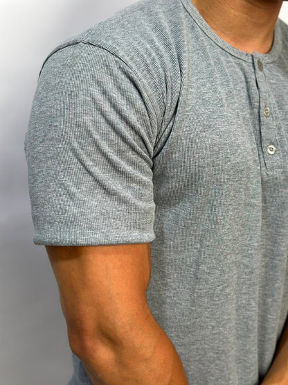 Henley T-shirt gris