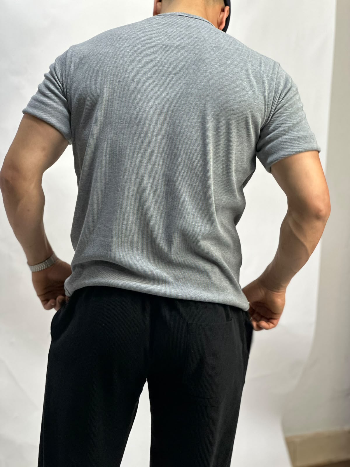 Henley T-shirt gris