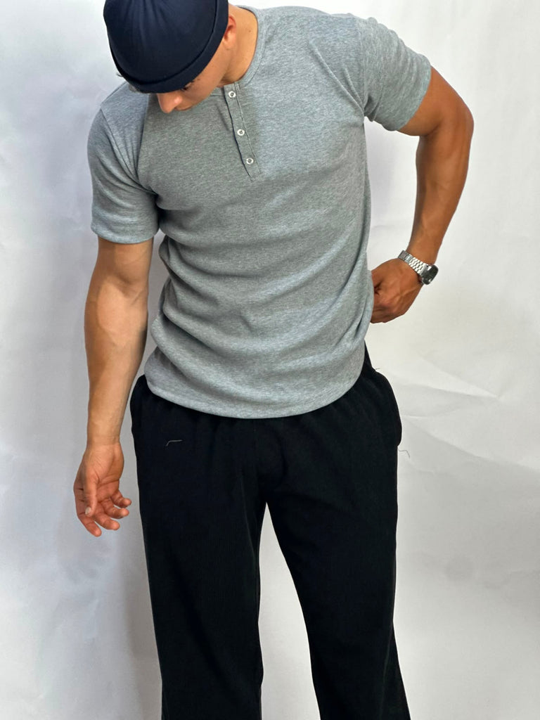 Gray Henley T-shirt