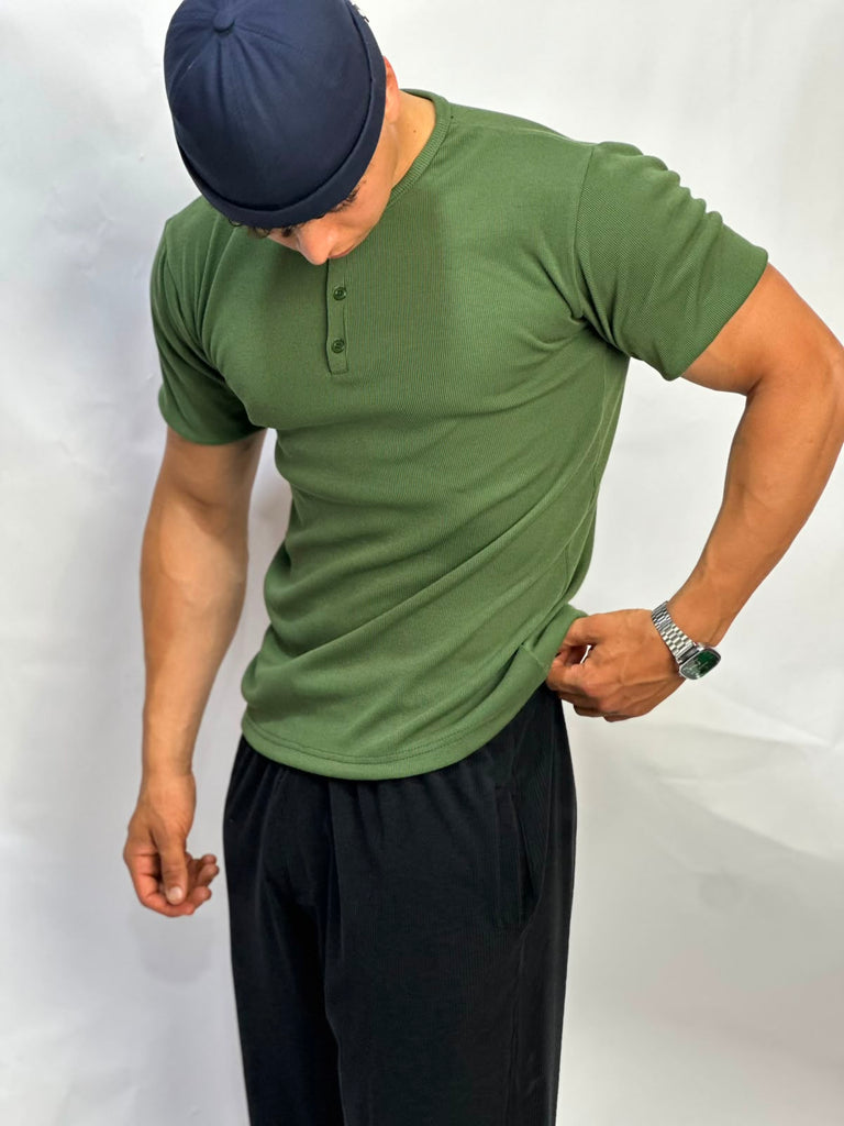 Green Henley T-shirt